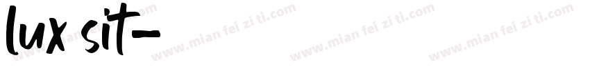 lux sit字体转换